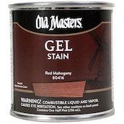 OLD MASTERS 1/2 Pt Red Mahogany Oil-Based Gel Stain 80416